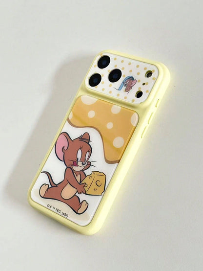 TOM & JERRY X Lilla&Me A Stylish, High-End Printed Pattern Protective Phone Case Design, Perfect For IPhone – A Cute, Fashionable, And Sophisticated Phone Case.