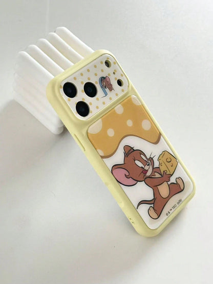 TOM & JERRY X Lilla&Me A Stylish, High-End Printed Pattern Protective Phone Case Design, Perfect For IPhone – A Cute, Fashionable, And Sophisticated Phone Case.