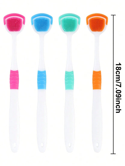 Tongue Scraper Oral Hygiene Tool, Instantly Freshen Breath, Deep Clean Tongue, Reusable, Solve White Tongue Issue, Travel Tongue Scraper Daily Oral Care Set