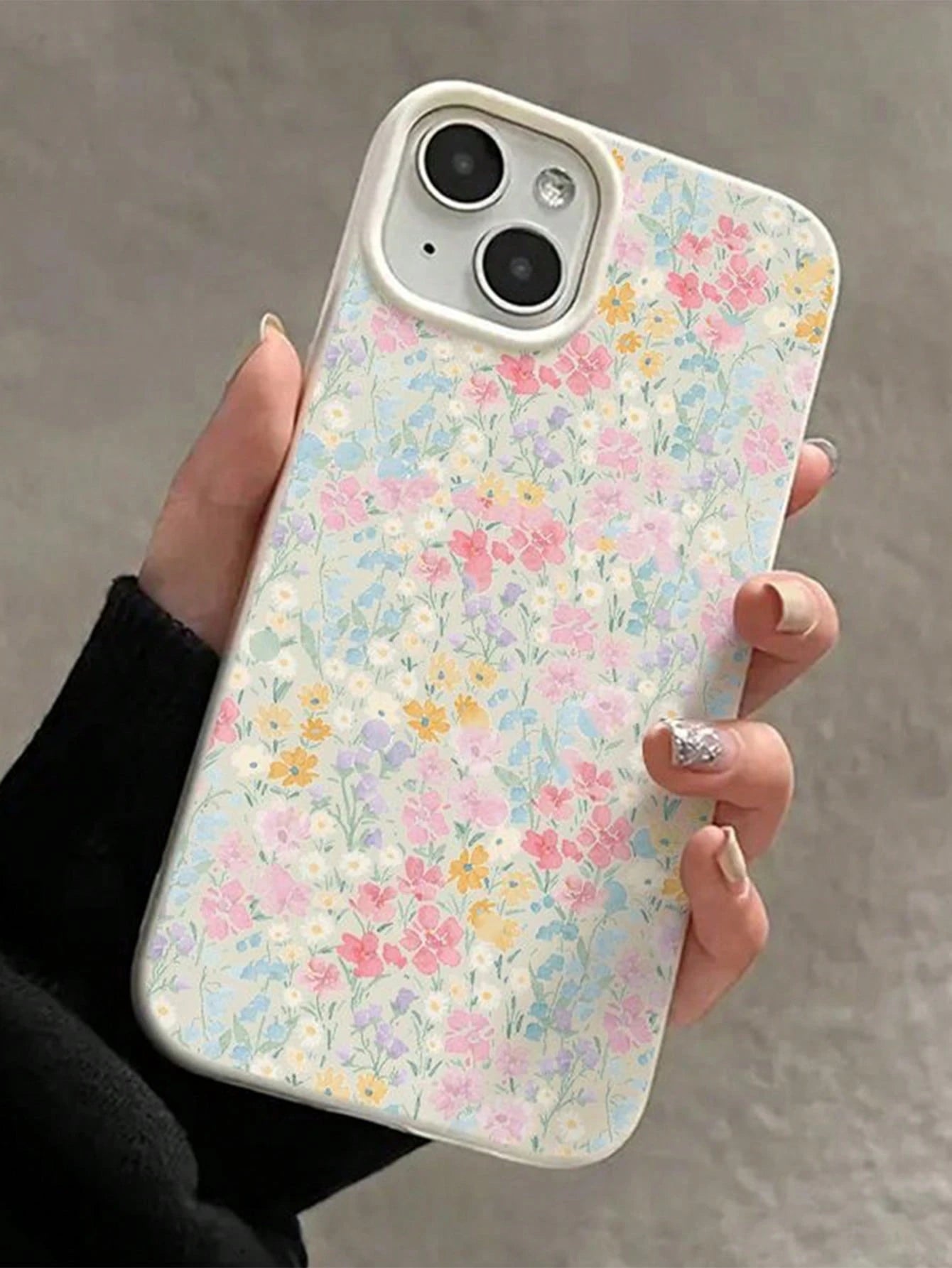 TPU Floral Pattern Shockproof New Spring Flower Pattern Jelly TPU Shockproof Phone Case Compatible With Apple 17 Pro Max/16 Pro Max/15 Pro Max/17 Pro/11 12 13 14 15 16/12/12 Pro/14 Pro Max/13 Pro Max