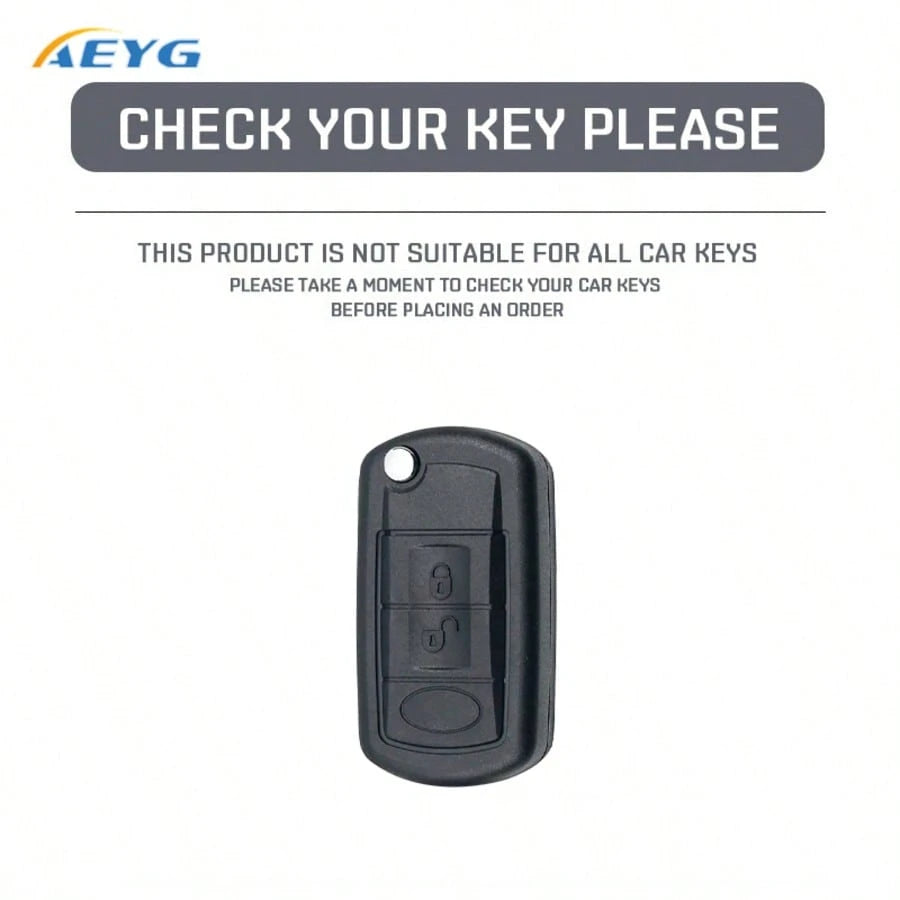 TPU Key Fob Case With Keychain For Land For Rover Range For Rover Sport LR3 Discovery, 3 Button Holder Additions