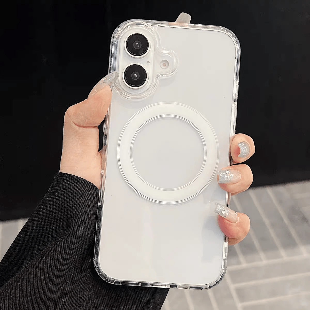 Transparent Magnetic Wireless Charging Protective Case For IPhone 13/14/15/16/17/11/12 Pro Max Plus/13 12 Mini, Apple 17 Phone Case, Phone Accessories, Holiday Gift