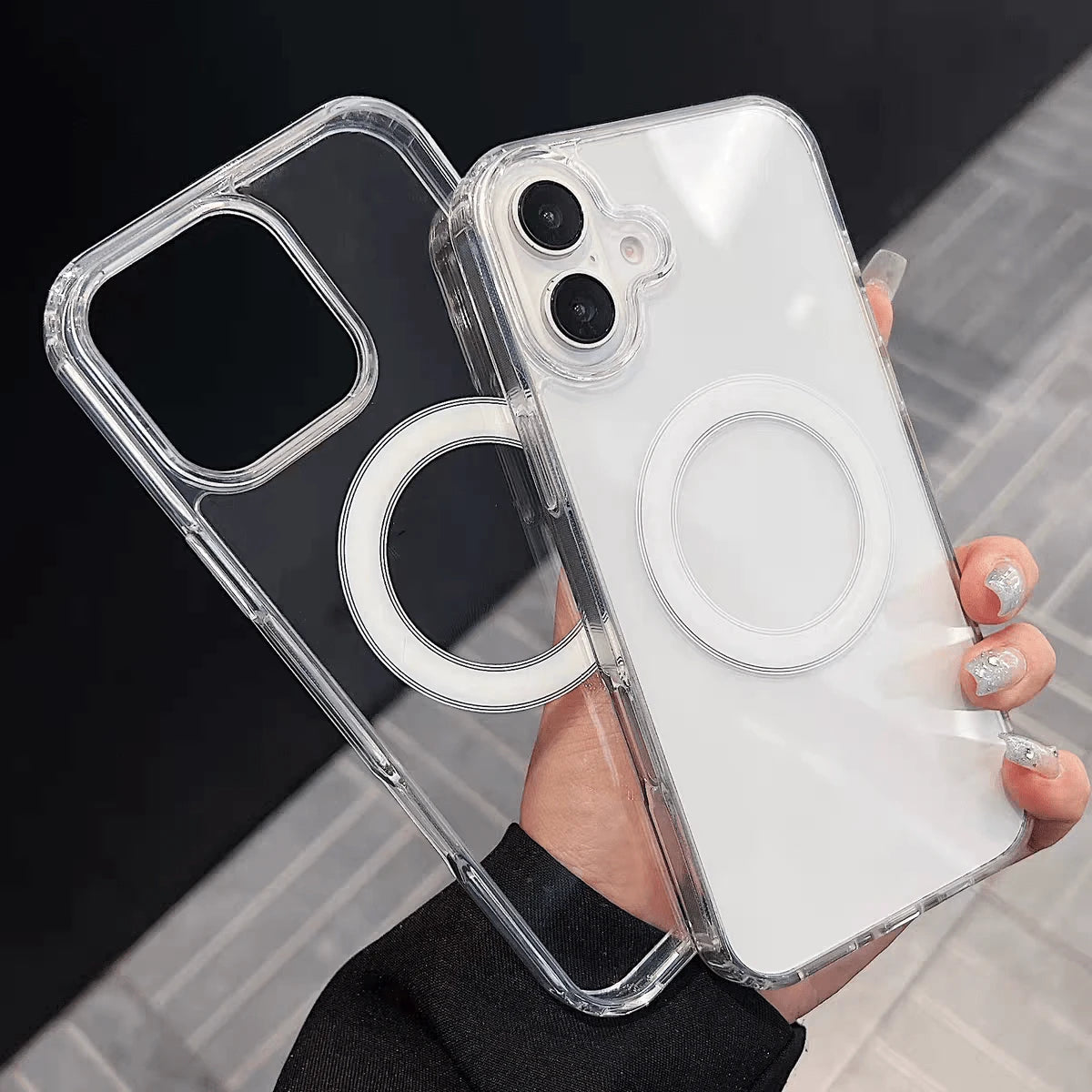 Transparent Magnetic Wireless Charging Protective Case For IPhone 13/14/15/16/17/11/12 Pro Max Plus/13 12 Mini, Apple 17 Phone Case, Phone Accessories, Holiday Gift