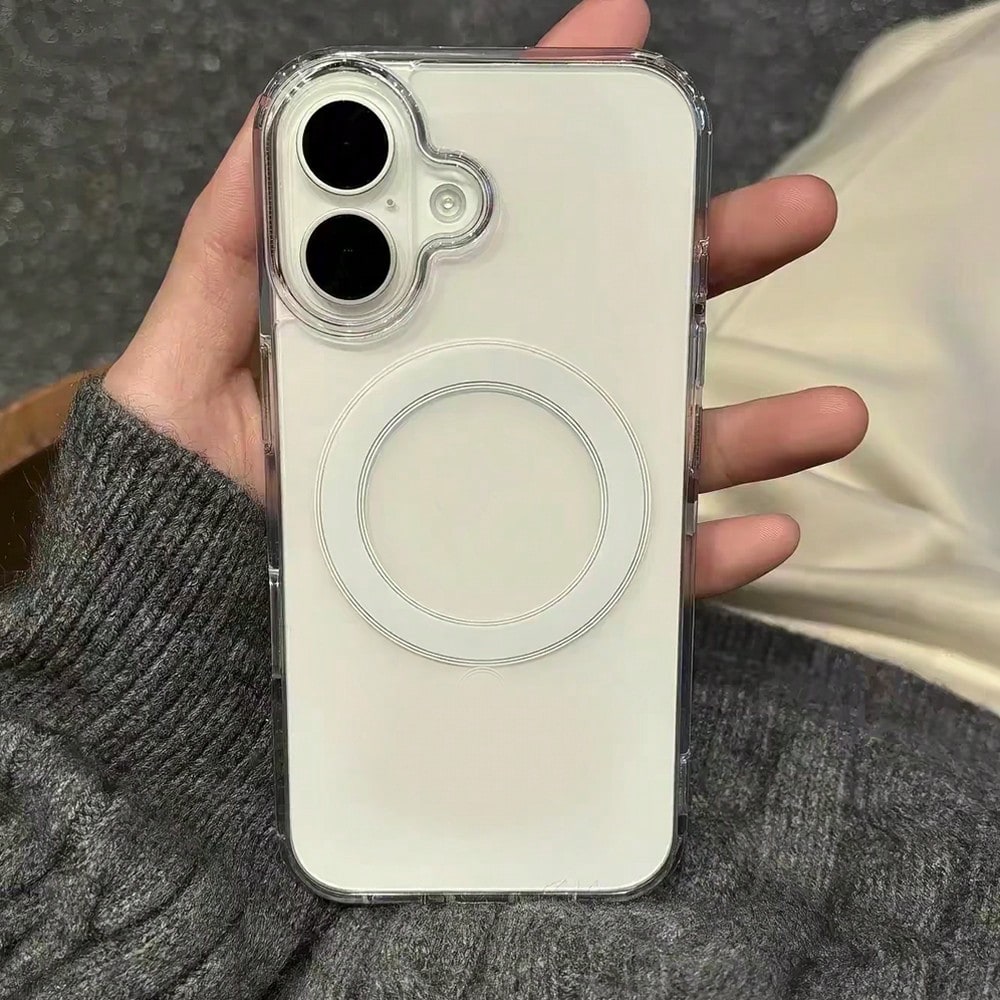 Transparent Magnetic Wireless Charging Protective Case For IPhone 13/14/15/16/17/11/12 Pro Max Plus/13 12 Mini, Apple 17 Phone Case, Phone Accessories, Holiday Gift