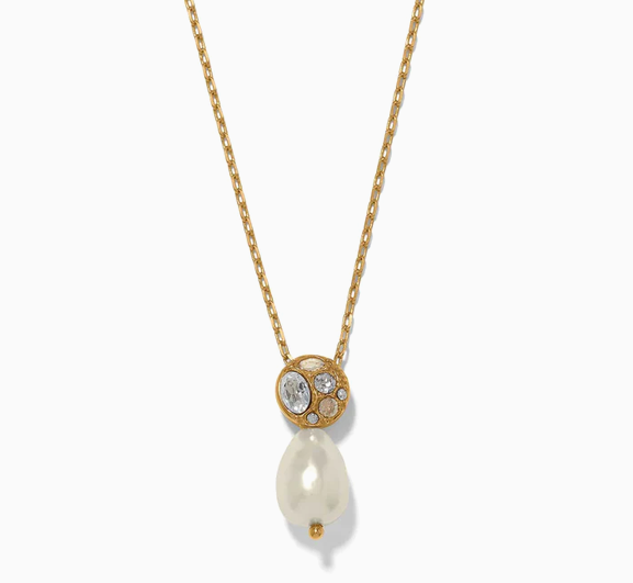 Trust Your Journey Petite Pearl Necklace