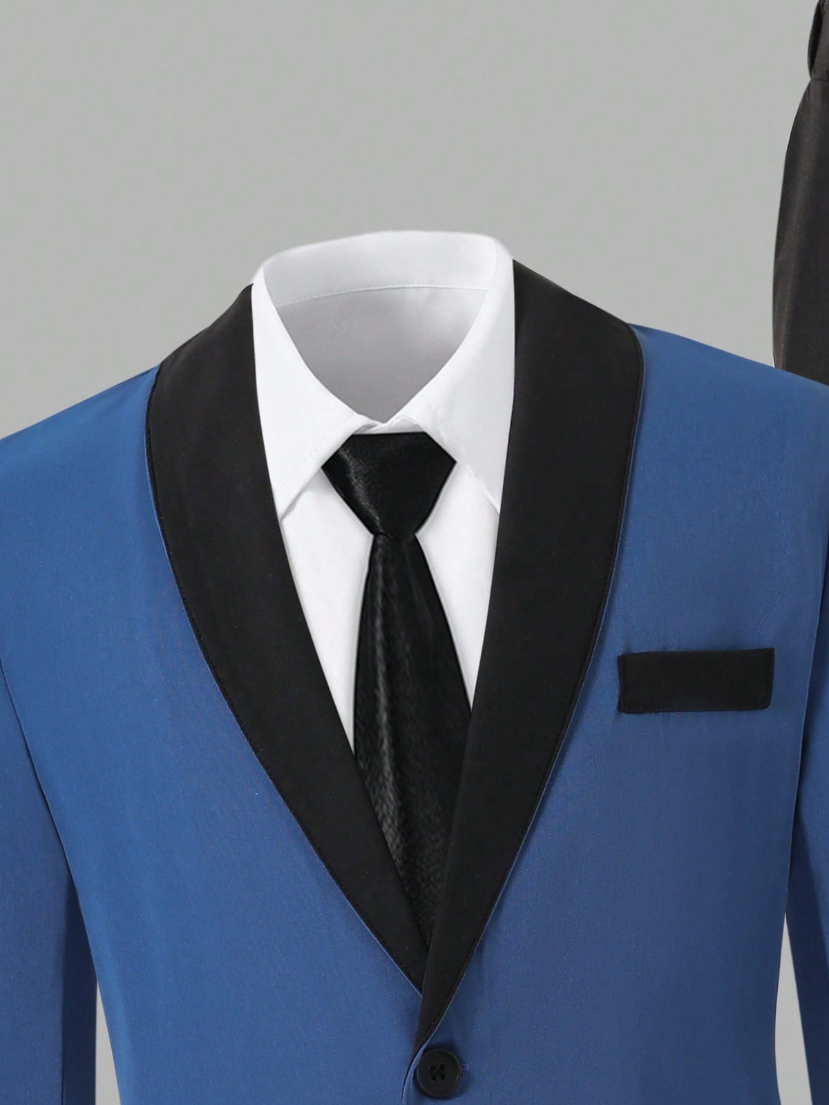 Tween Boys Blue White Blazer & Pants Suit For Wedding Stage Show & Back To School