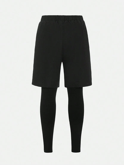 Tween Boys Bright Color Collar Half-Zip Long Sleeve And Pants Comfortable Sportswear Set