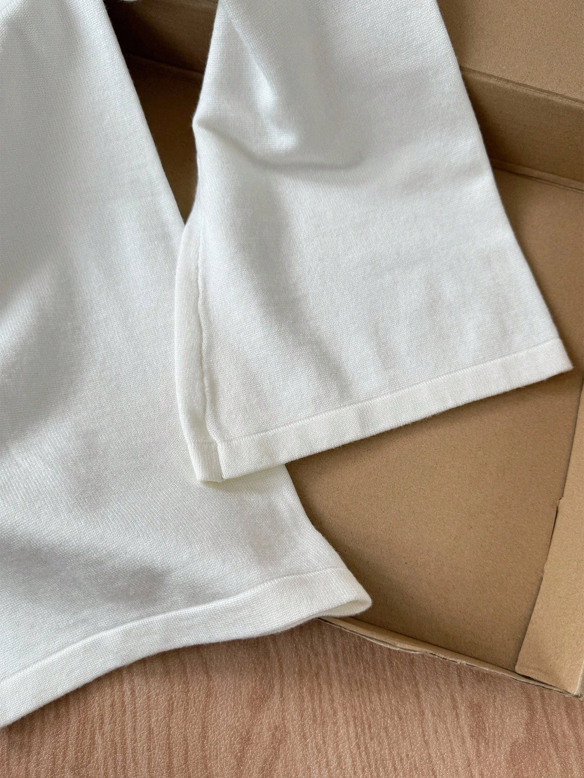 Tween Girl White Autumn Casual Simple Solid Apricot Tight High Waist Flare Leg Knit Sweater Pants,Mommy And Me Matching Fall Winter Bell Bottom