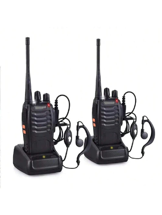 Two Way Radios Long Range Walkie Talkies For Adults With Headphones,Handheld 2 Way Radio Rechargeable With Flashlight Li-Ion Battery And Charger