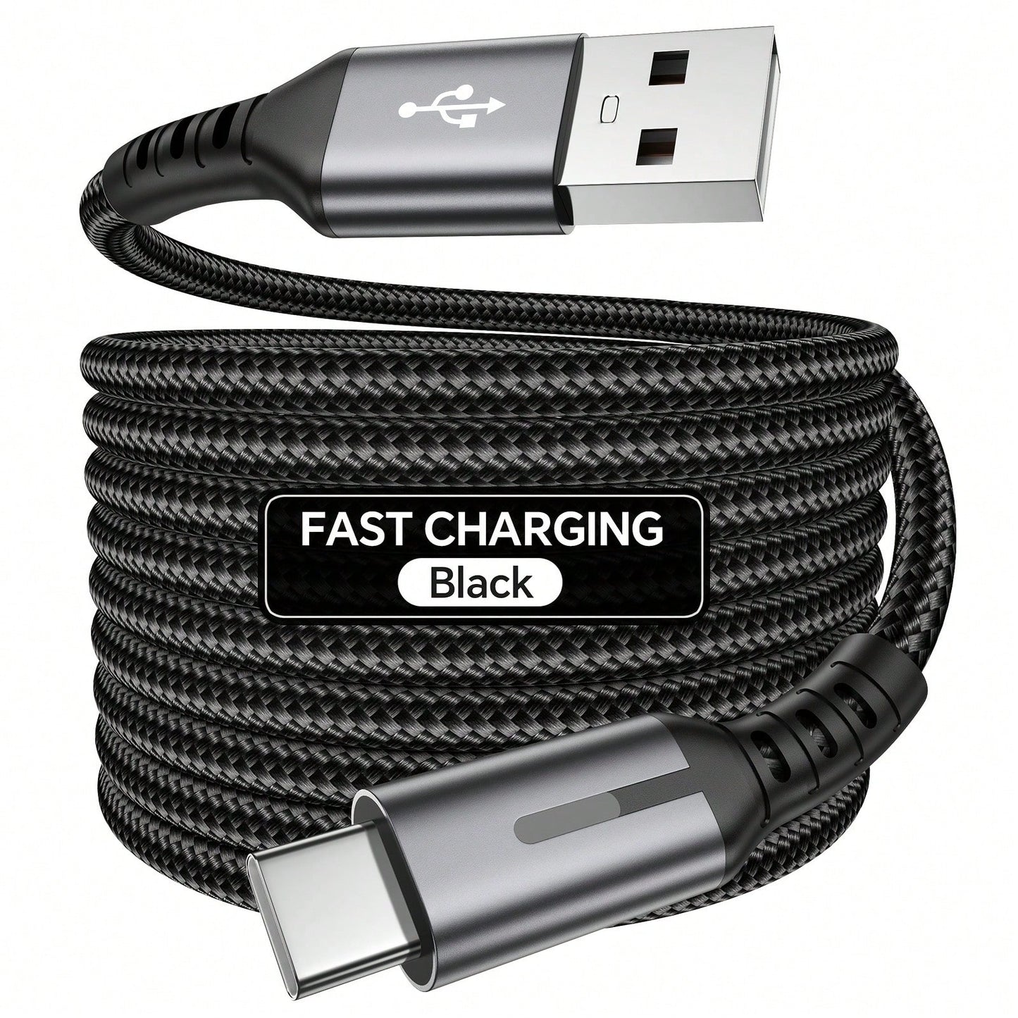Tzlrxl ToughLink USB To Type C Data Cable- Fast Charging, Anti-Bend, LED Status Light, 3.3ft/6.6ft