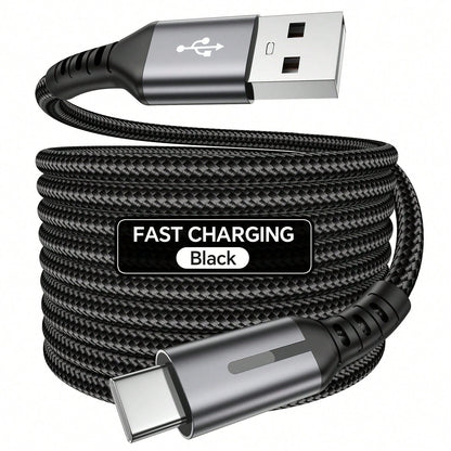 Tzlrxl ToughLink USB To Type C Data Cable- Fast Charging, Anti-Bend, LED Status Light, 3.3ft/6.6ft