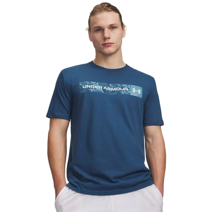 UA Men Camo Chest Stripe Short Sleeve | 1376830
