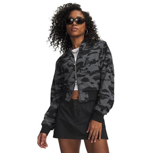 UA Women Unstoppable Mesh Camo Bomber | 6009668