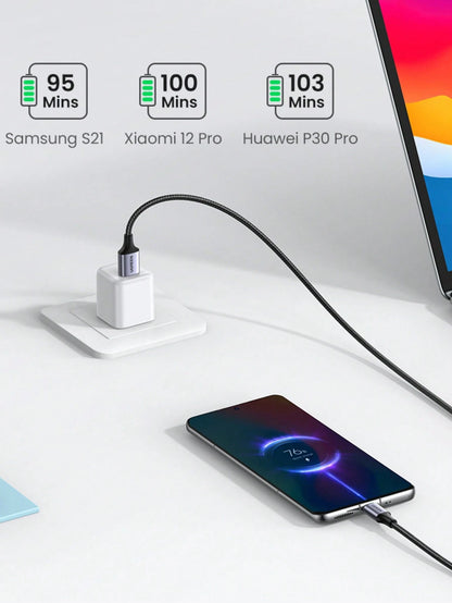 UGREEN USB A To USB Type C Cable 3A Quick Charge 3.0 Fast Charging Nylon Braid Cable Nan