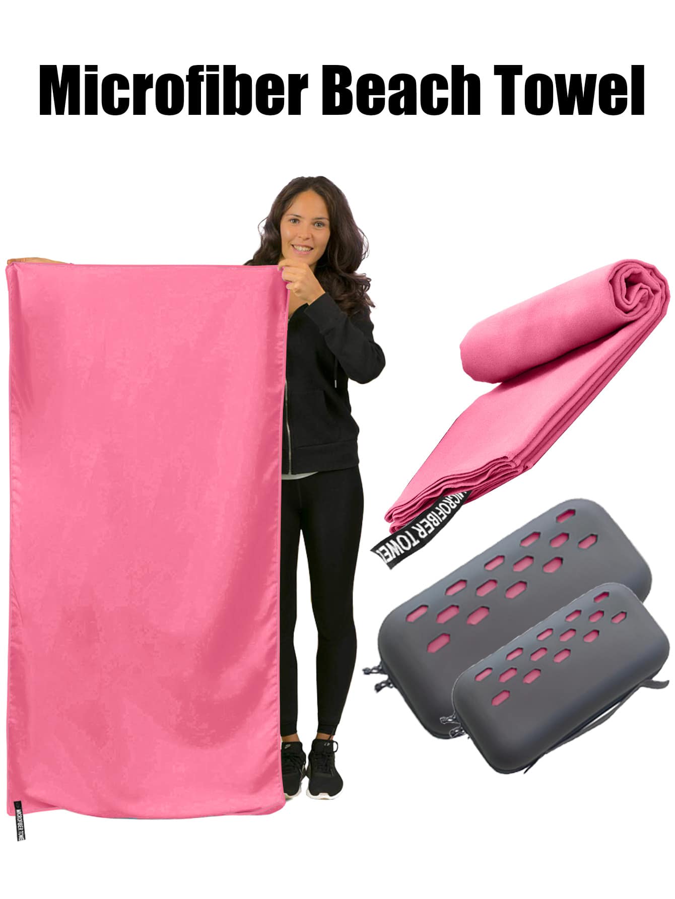 Ultra-Fine Fiber Bath Towel, Ultra-Fine Fiber Beach Towel, Backpack Towel, Quick Dry Camping Towel, Lightweight, Compact, Quick Drying, Suitable For Fitness, Hiking, Yoga, Camping, Travel