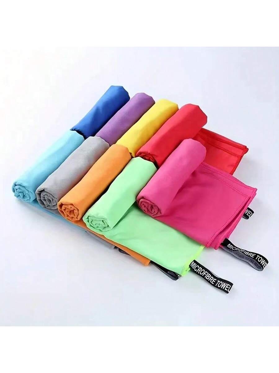 Ultra-Fine Fiber Bath Towel, Ultra-Fine Fiber Beach Towel, Backpack Towel, Quick Dry Camping Towel, Lightweight, Compact, Quick Drying, Suitable For Fitness, Hiking, Yoga, Camping, Travel