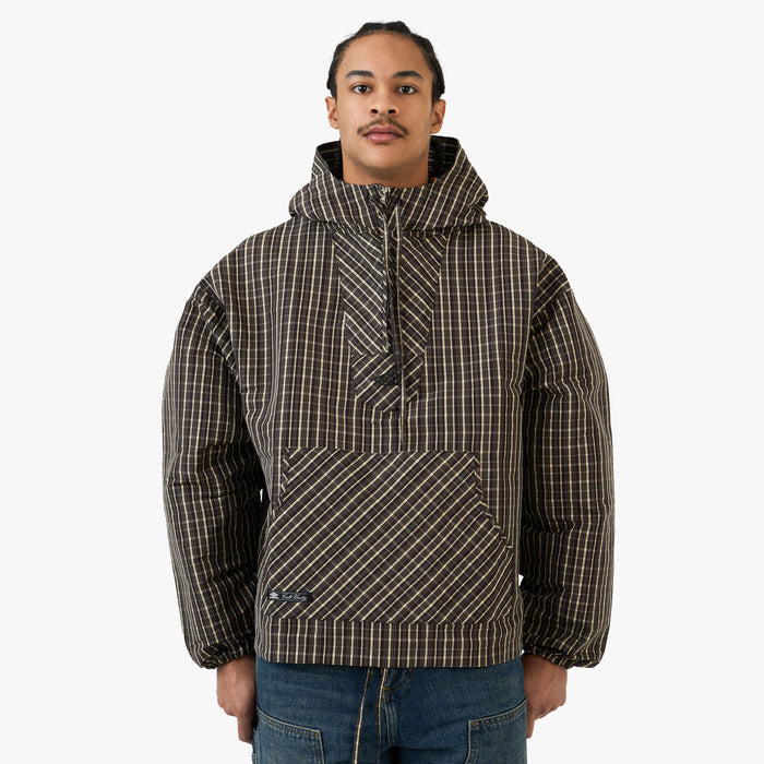 Umbro Checked Masked Anorak Beige / Dark Brown