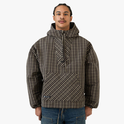 Umbro Checked Masked Anorak Beige / Dark Brown