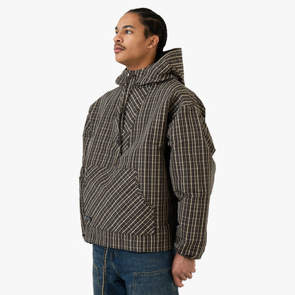 Umbro Checked Masked Anorak Beige / Dark Brown