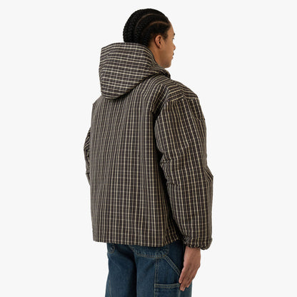 Umbro Checked Masked Anorak Beige / Dark Brown