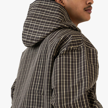 Umbro Checked Masked Anorak Beige / Dark Brown