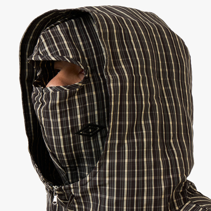 Umbro Checked Masked Anorak Beige / Dark Brown