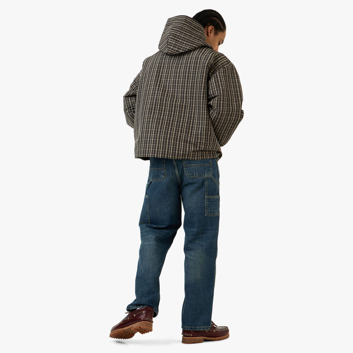 Umbro Checked Masked Anorak Beige / Dark Brown