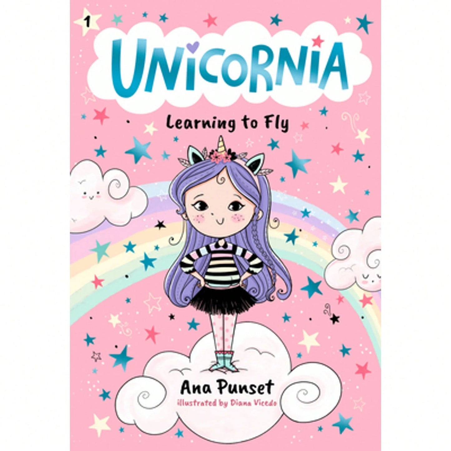 Unicornia: Learning To Fly: (A Magical Chapter Book For Kids Ages 5-7 About Friendship, Courage, And (Paperback) By Ana Punset