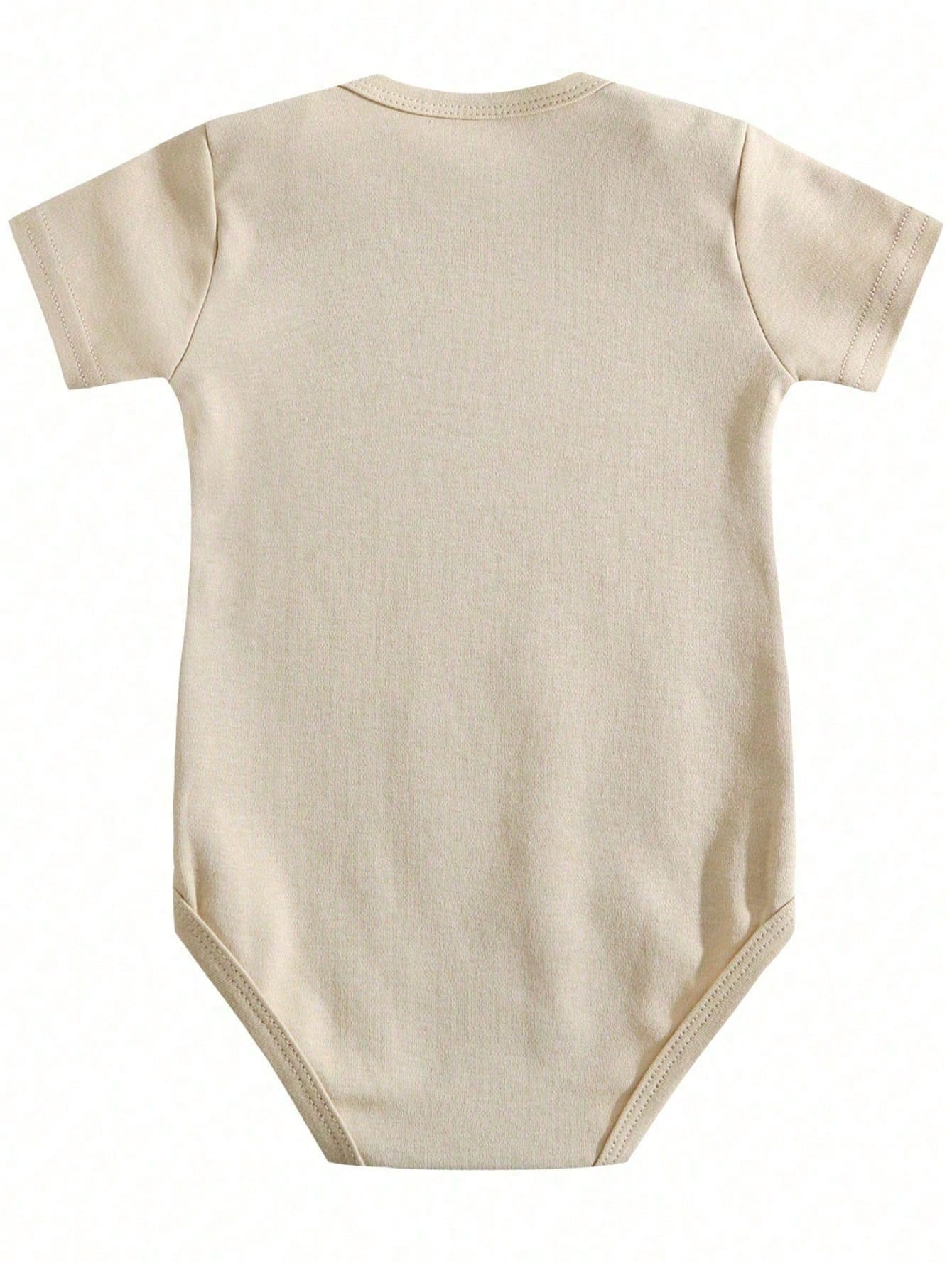 Unisex Baby Short Sleeve Bodysuit Get My Bottle I'm Watching Football With Daddy Print Newborn Triangle Romper Infant Summer One Piece Outfit