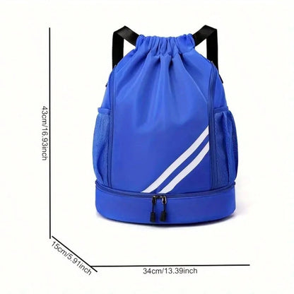 Unisex Lightweight Sports Backpack, Basketball Bag, Large Capacity Yoga Fitness Backpack With Adjustable Shoulder Straps, Drawstring Closure, Durable Polyester Lining, Gym Backpack, Secure Drawstring