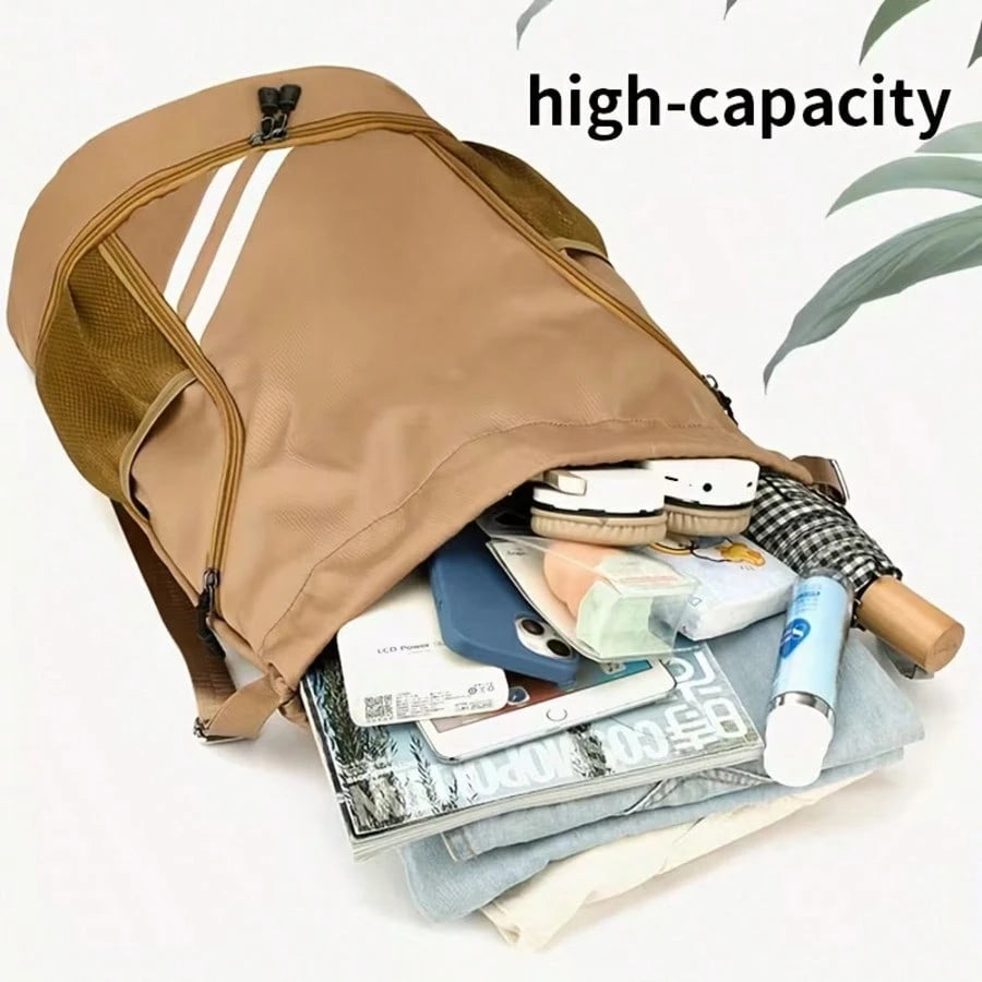 Unisex Lightweight Sports Backpack, Basketball Bag, Large Capacity Yoga Fitness Backpack With Adjustable Shoulder Straps, Drawstring Closure, Durable Polyester Lining, Gym Backpack, Secure Drawstring
