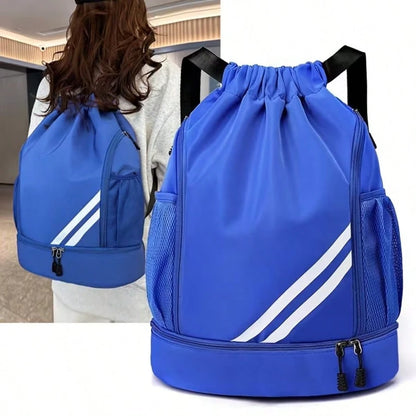 Unisex Lightweight Sports Backpack, Basketball Bag, Large Capacity Yoga Fitness Backpack With Adjustable Shoulder Straps, Drawstring Closure, Durable Polyester Lining, Gym Backpack, Secure Drawstring