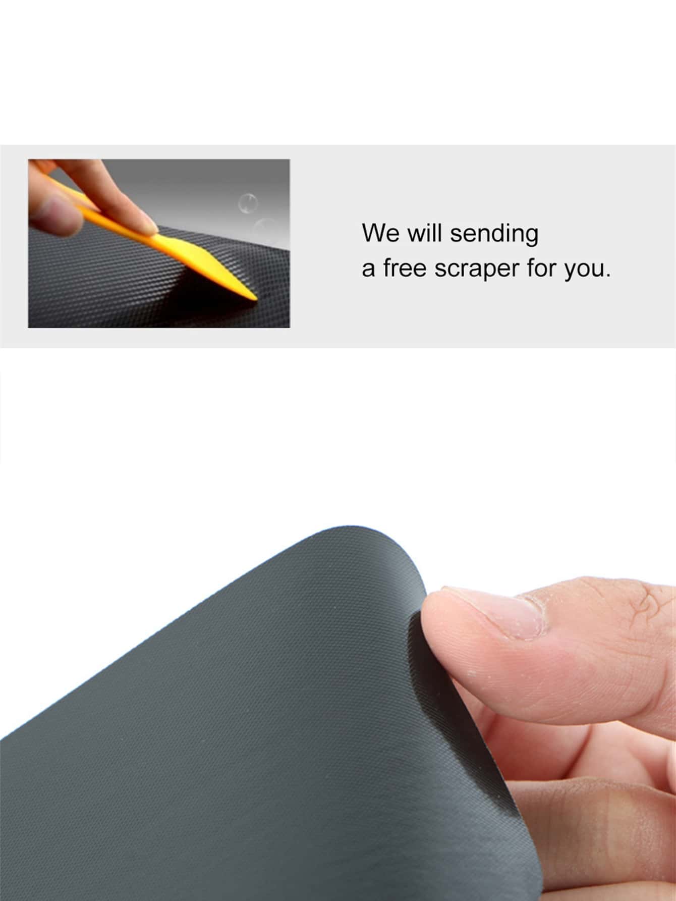 Universal Car Door Sill Carbon Fiber Sticker, Protective Rear Bumper Guard Anti-scratch Strips, Pedal Protector, Trunk Protective Pad
