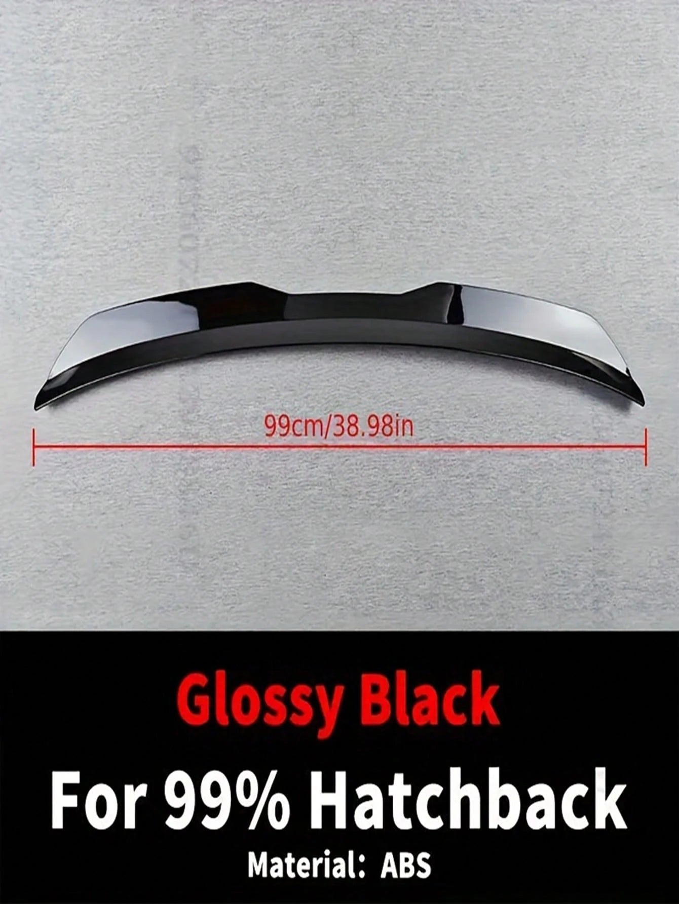 Universal Car Rear Trunk Spoiler Roof Wing Sport Air Dam Deflector For 99% Hatchback Car Tuning Accessories For Audi A3 RS3 For VW For Golf, Easy To Install, Durable, Enhance Your Car's Look & Perform