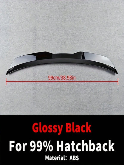 Universal Car Rear Trunk Spoiler Roof Wing Sport Air Dam Deflector For 99% Hatchback Car Tuning Accessories For Audi A3 RS3 For VW For Golf, Easy To Install, Durable, Enhance Your Car's Look & Perform