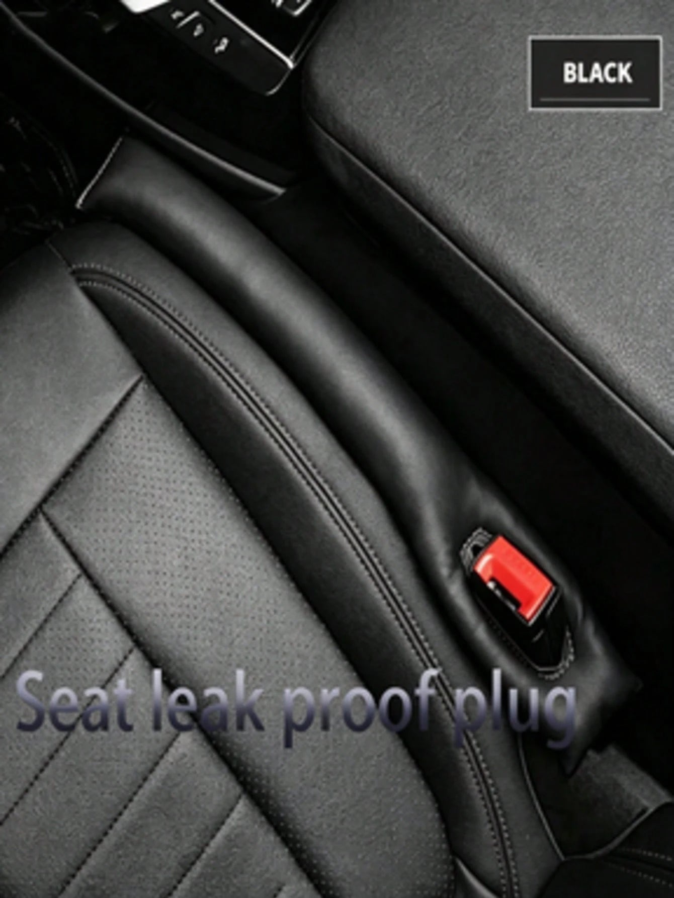 Universal Car Seat Gap Filler Pad, Soft Leak-Proof Cushion, Faux Leather Gap Filler, Isolating Pad, Car Interior Decoration