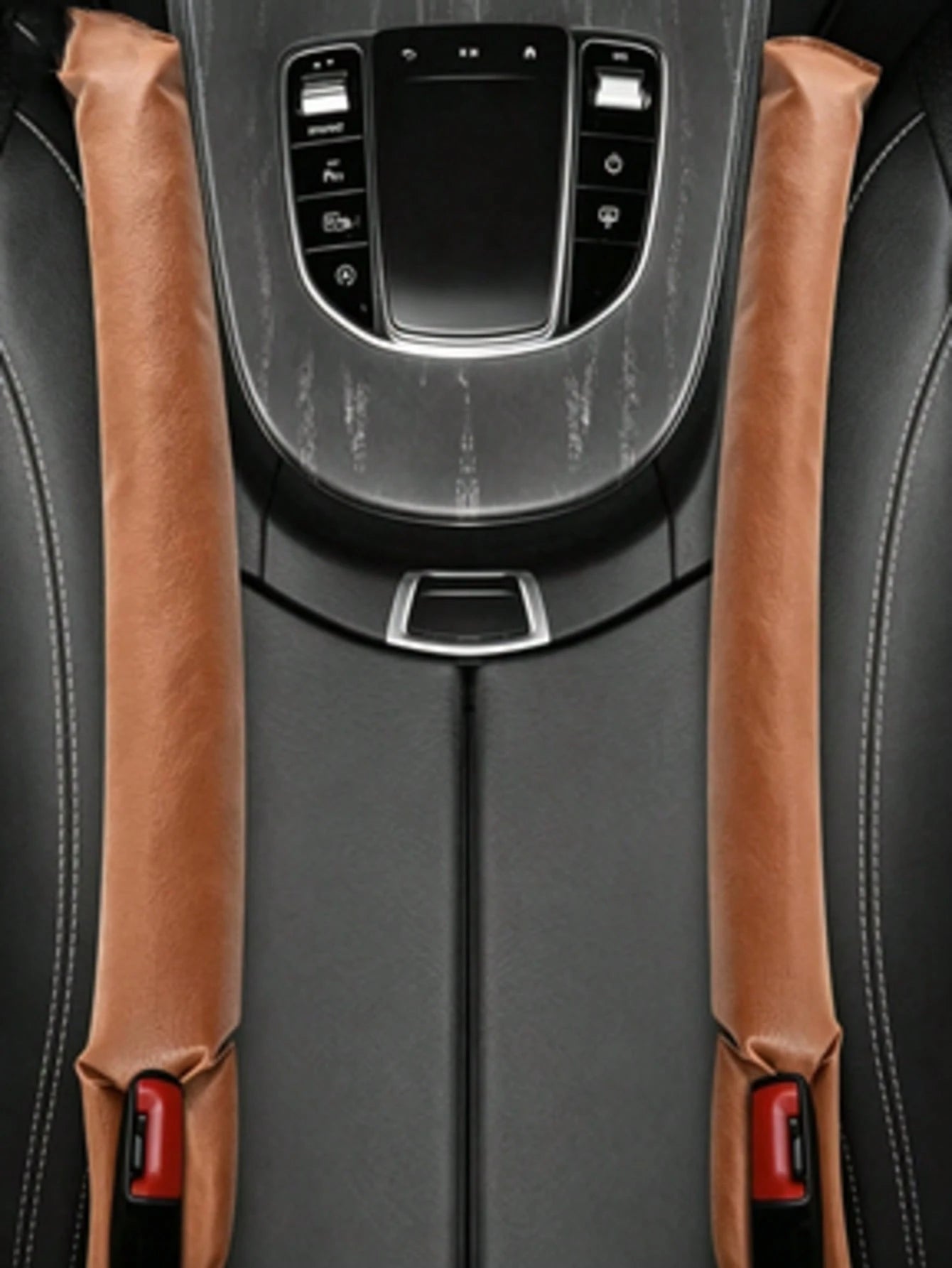 Universal Car Seat Gap Filler Pad, Soft Leak-Proof Cushion, Faux Leather Gap Filler, Isolating Pad, Car Interior Decoration