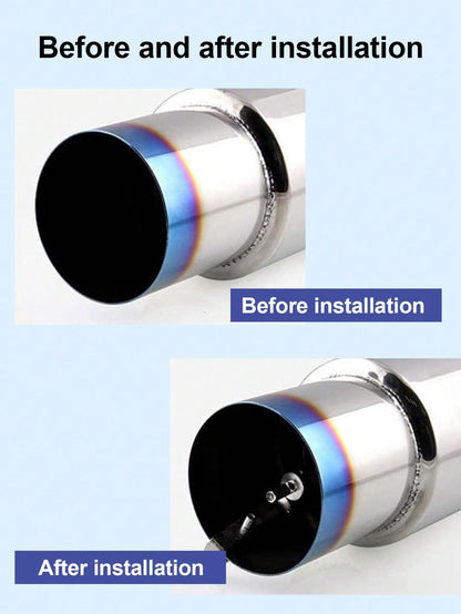 Universal Car Turbocharger Sound Simulator, Exhaust Muffler Sound Device, Aluminum Alloy Easy-To-Install Simulated Turbo Blow-Off Valve Whistle Sound, Suitable For Cars, SUVs, Motorcycles