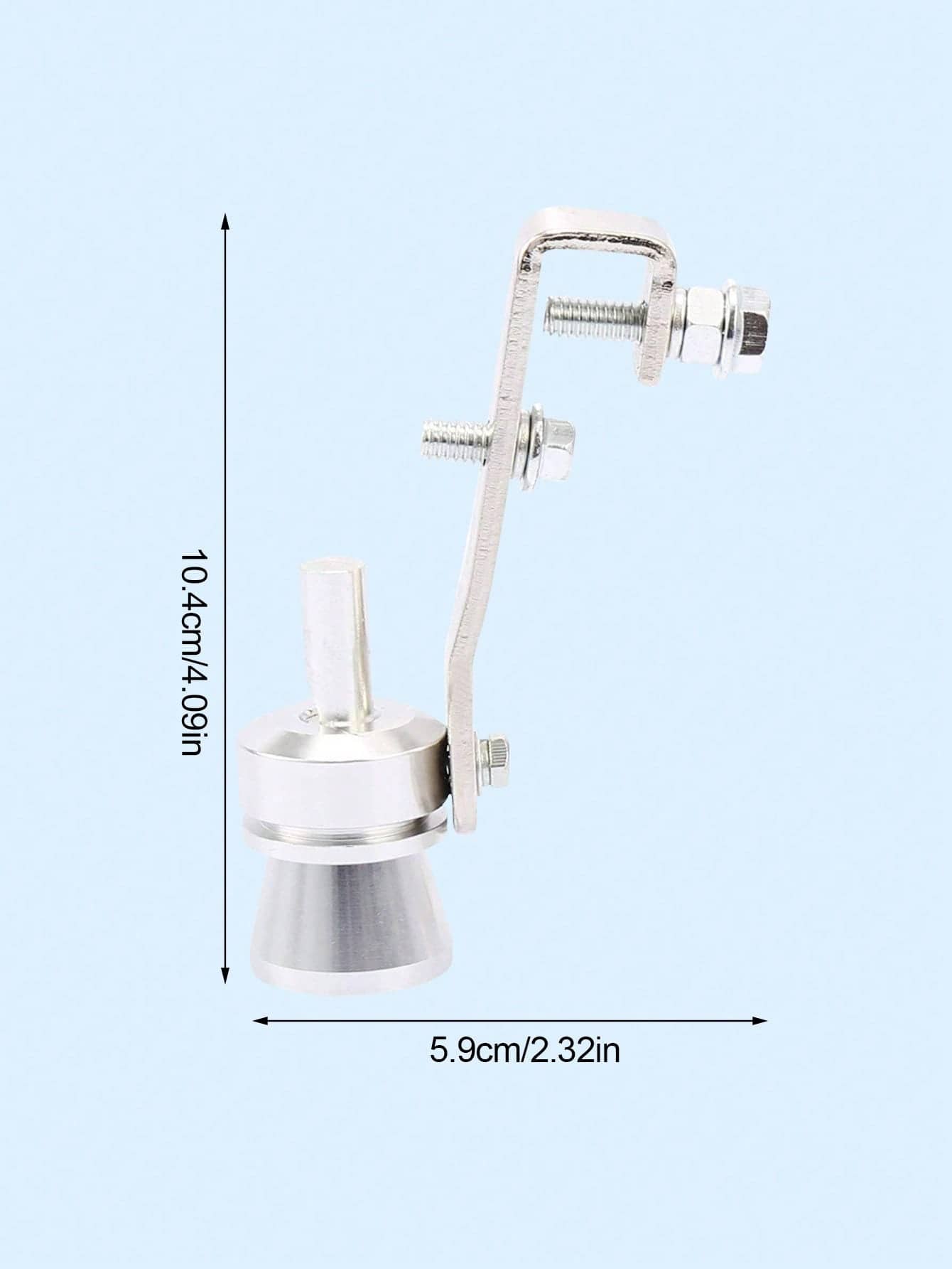 Universal Car Turbocharger Sound Simulator, Exhaust Muffler Sound Device, Aluminum Alloy Easy-To-Install Simulated Turbo Blow-Off Valve Whistle Sound, Suitable For Cars, SUVs, Motorcycles