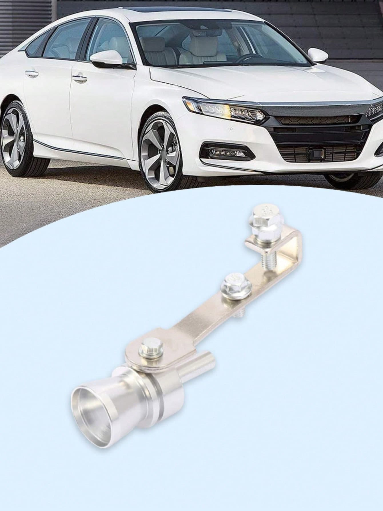 Universal Car Turbocharger Sound Simulator, Exhaust Muffler Sound Device, Aluminum Alloy Easy-To-Install Simulated Turbo Blow-Off Valve Whistle Sound, Suitable For Cars, SUVs, Motorcycles