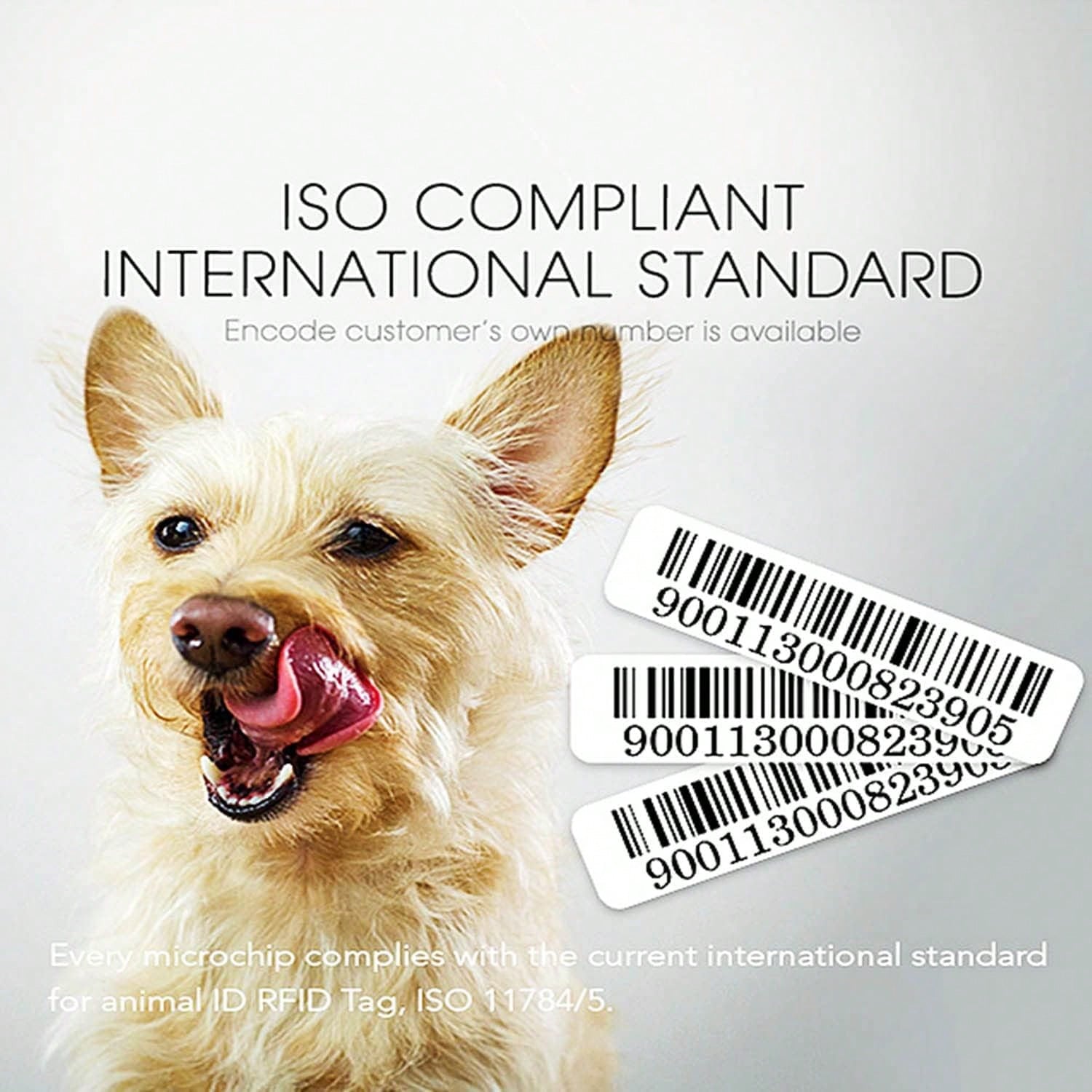 Universal Pet Microchip, 134.2kHz ISO11784/5 FDX-B Pet ID Tags, 15 Bit RFID Microchip Implant Kit For The Management And Tracking Of Animals (5PCS