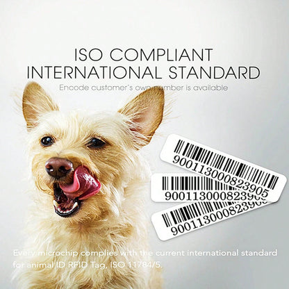 Universal Pet Microchip, 134.2kHz ISO11784/5 FDX-B Pet ID Tags, 15 Bit RFID Microchip Implant Kit For The Management And Tracking Of Animals (5PCS
