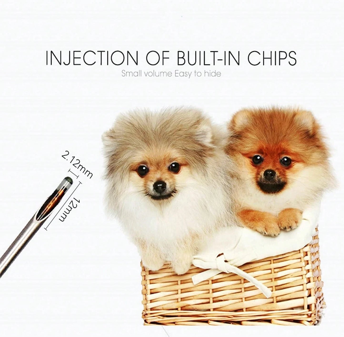 Universal Pet Microchip, 134.2kHz ISO11784/5 FDX-B Pet ID Tags, 15 Bit RFID Microchip Implant Kit For The Management And Tracking Of Animals (5PCS