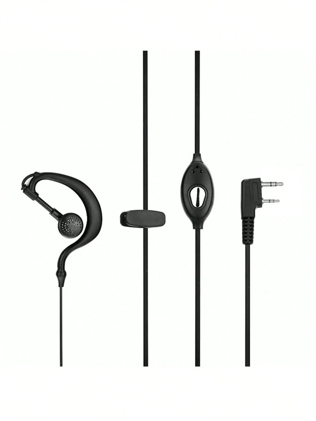 Universal Walkie Talkie Earphone, Ear Hook Style Earphone For Walkie Talkie Phone, Durable Earphone With K-Type Plug