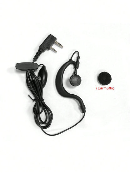 Universal Walkie Talkie Earphone, Ear Hook Style Earphone For Walkie Talkie Phone, Durable Earphone With K-Type Plug