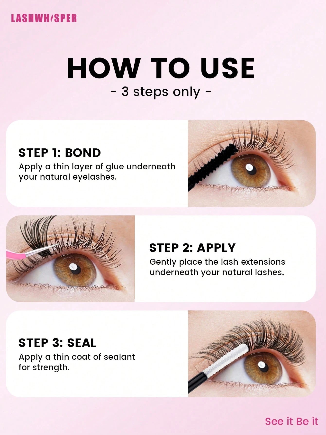 Unleash Your Inner Beauty Guru With Our All-In-One Lash Kit! Featuring Of Premium Individual Cluster Lashes (Mixed 40D/50D/60D/80D)