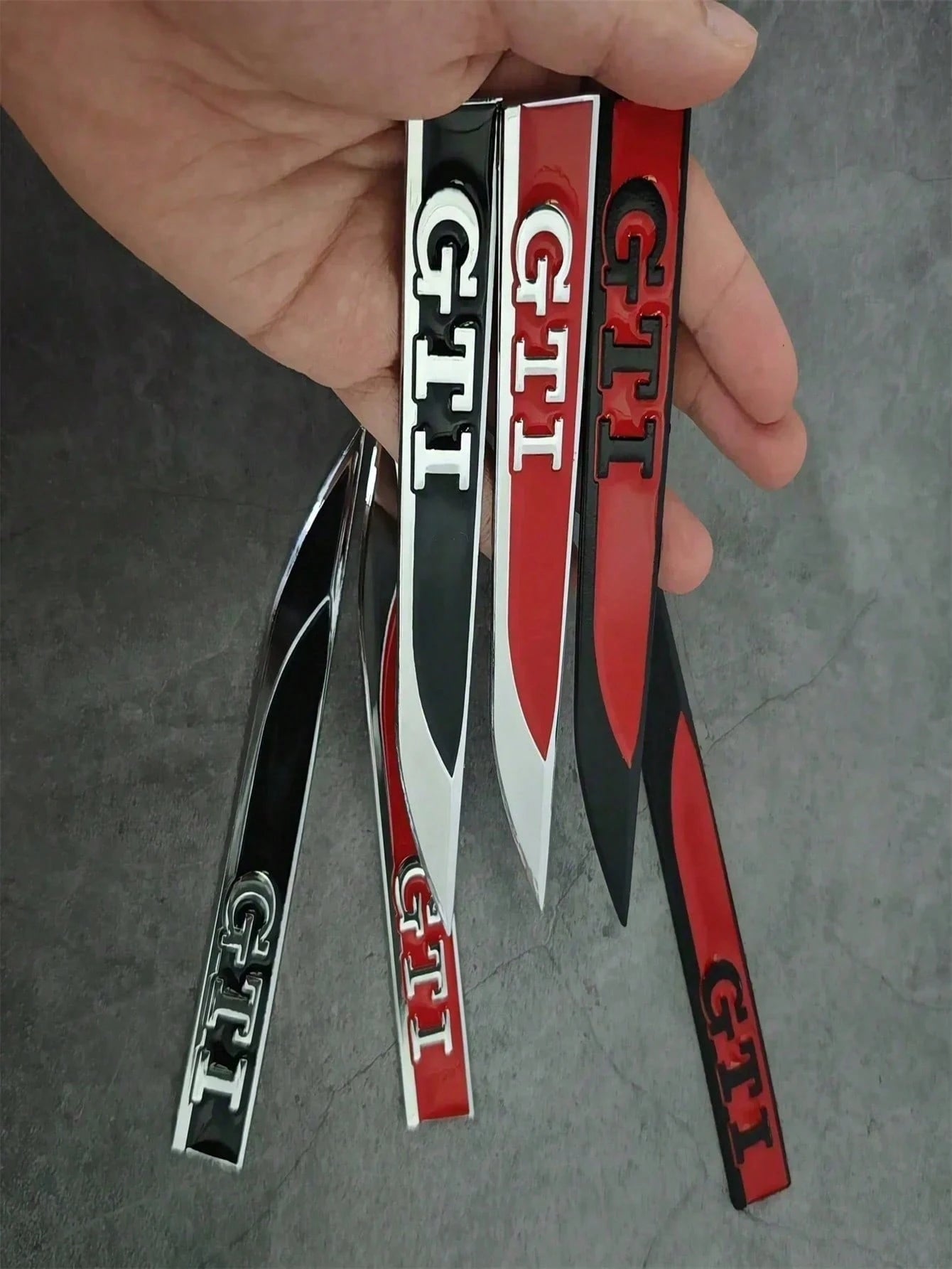 Use A Set Of 3D GTI Logo Stickers Suitable For Golf MK2-MK8 To Make Your Car Stand Out On The Road- Enhance Your GTI Style.