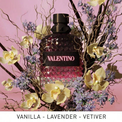 Valentino Uomo Born In Roma Intense EDP Spray 3.4 Oz, Men's Ambery Fougere Cologne With Vanilla, Lavender & Smoky Vetiver