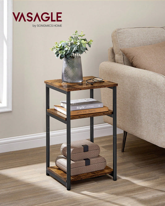 VASAGLE Side Table, Small End Table, Tall Nightstand For Living Room, Bedroom, Office, Bathroom