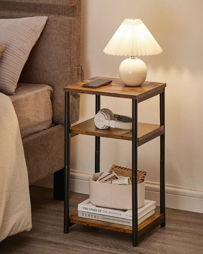 VASAGLE Side Table, Small End Table, Tall Nightstand For Living Room, Bedroom, Office, Bathroom